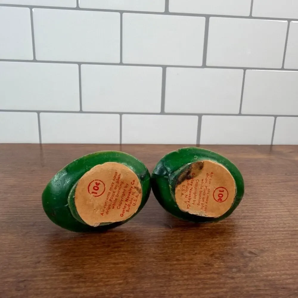 Vintage 1950s Gurley Christmas Candles Set of 2